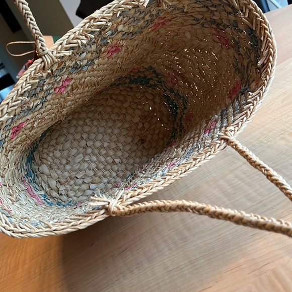 BEACH BAG RAFIA/STRAW Handbag Tote - Picture 3 of 7